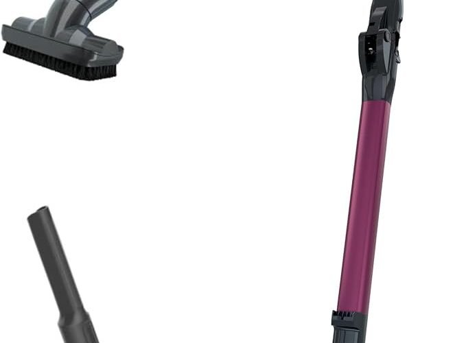 Shark IZ163H Pet Plus Cordless Stick Vacuum with Self-Cleaning Brushroll and HEPA Filter, Lightweight Deep Cleaning Vacuum for Carpet and Hard Floors, Folds for Easy Storage, 40-min Runtime, Raspberry